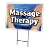 Signmission Massage Therapy Yard Sign & Stake outdoor plastic coroplast window, C-1824 Massage Therapy C-1824 Massage Therapy